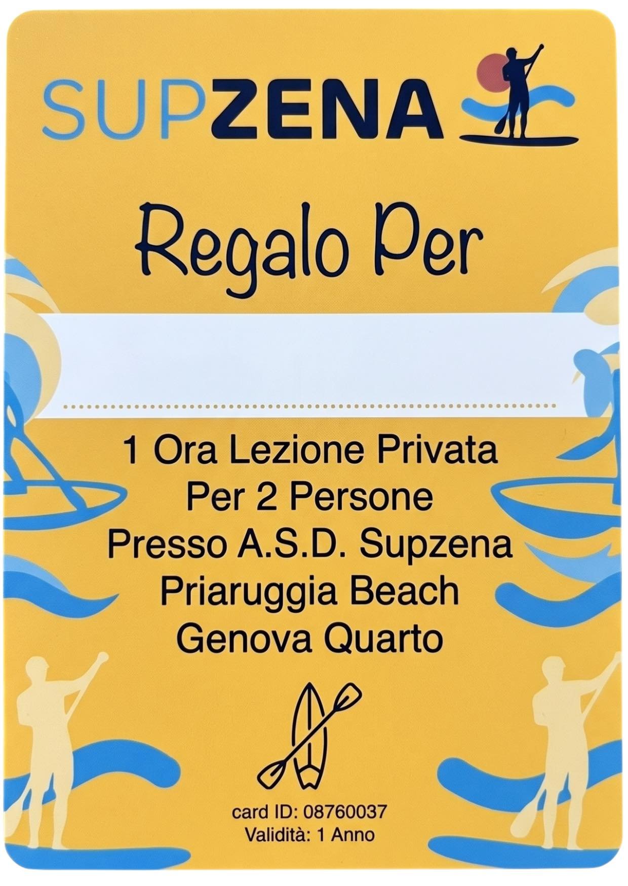 Gift Card 1 Ora Lezione Privata Per 2 Persone - Supzena